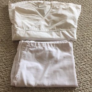 White scrubs